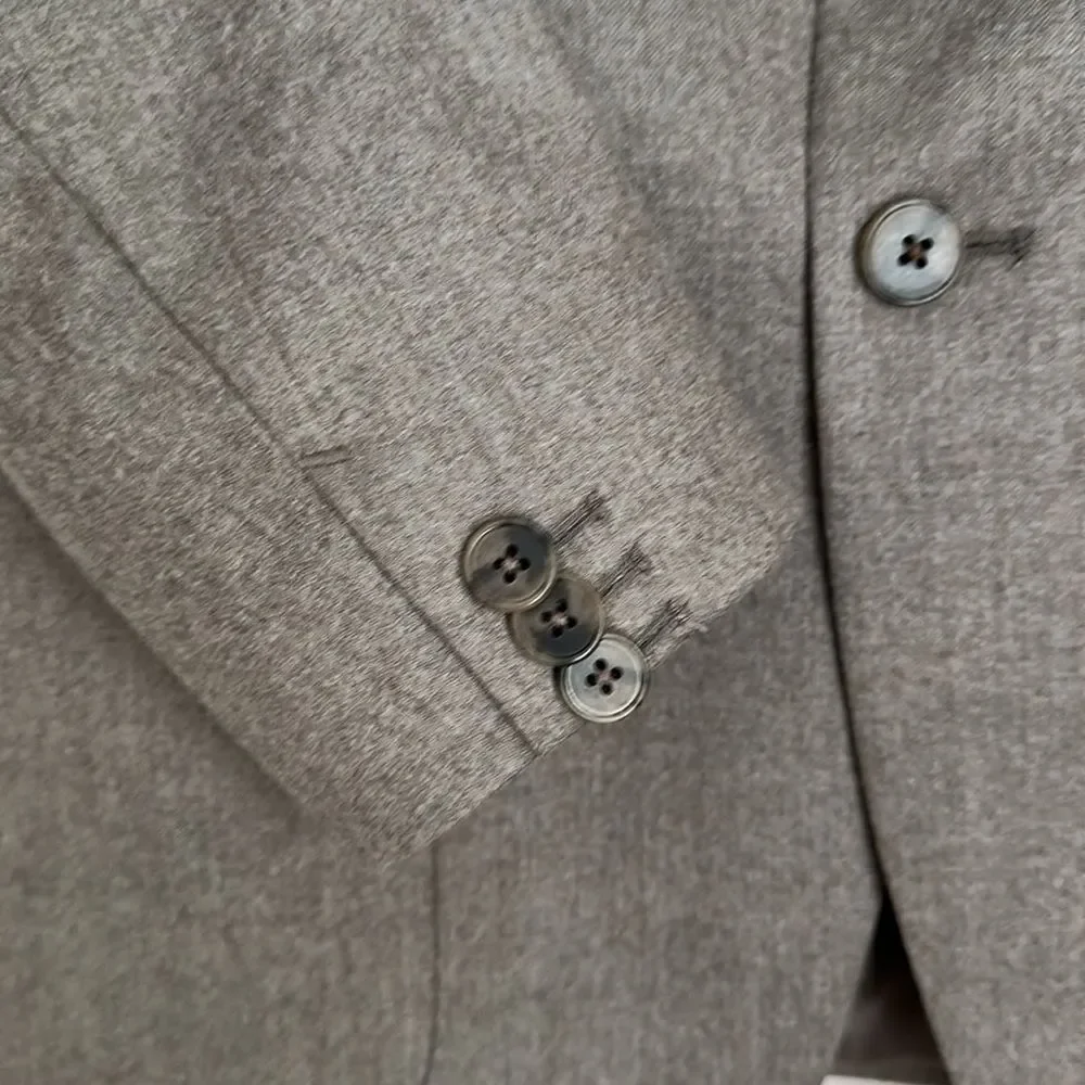 Banana Republic Men’s Tailored-Fit Melton Superfine Wool Blazer Charcoal 38R